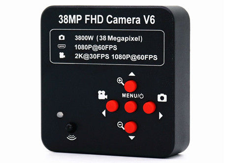 Video macchina fotografica del microscopio di 38MP 2K HD