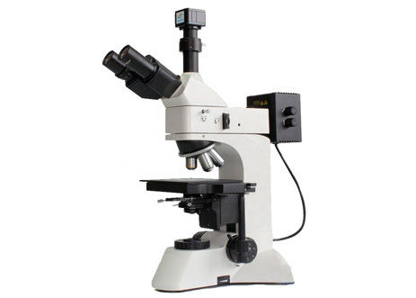 qualità  DIC Optical Polarizing Microscope WF10X 5X 50X Reflected Microscope Light Source Fabbrica