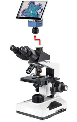 Microscopio biologico 40-1000X del laboratorio professionale di Trinocular con Sony 6.3M Camera