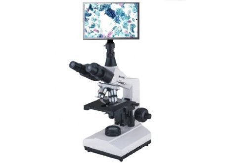 Studente binoculare Biological Microscope Compound LED bianco di 10X 100X