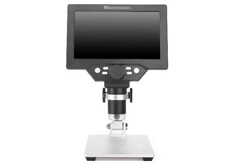 Luci ottiche del microscopio 12MP 1200X 8 LED di Digital della radio a 7 pollici LCD