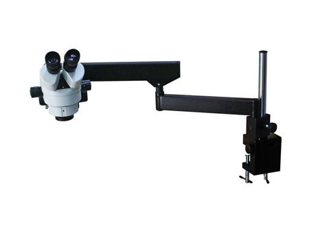 Sorgente luminosa stereo del microscopio 3.7X LED del supporto dello zoom d'acciaio di Trinocular