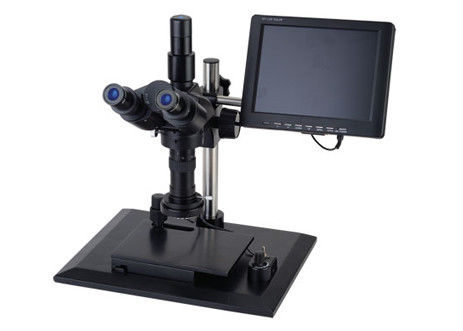 Microscopio industriale del microscopio stereo dello zoom di WF10X/18mm 1X video bianco