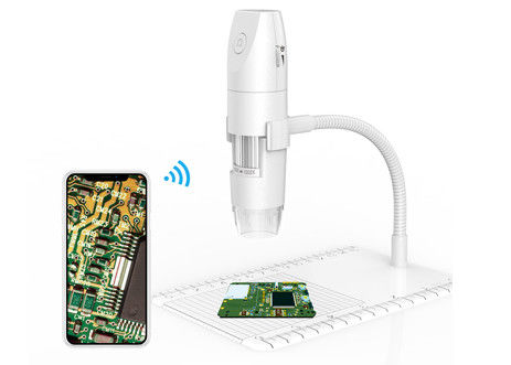 Microscopio caldo 1000X 1080P di Digital Wifi del microscopio di vendita di colore bianco