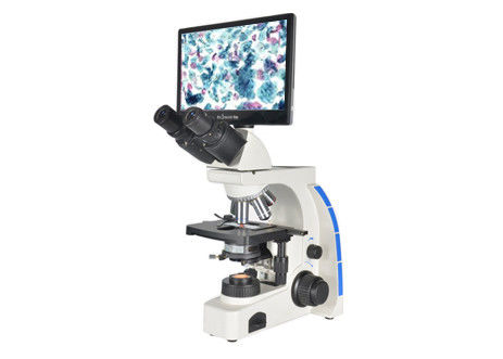 Contrasto senza fili biologico di fase di Digital WF10X 20mm del microscopio dell'affissione a cristalli liquidi di Trinocular