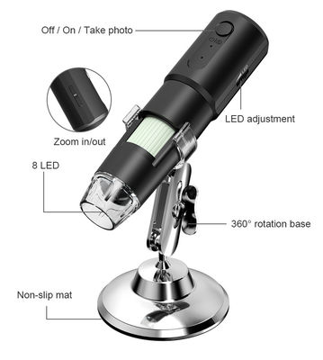 microscopio della macchina fotografica dell'elettrone 480P USB di 1000X Wifi