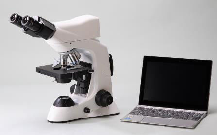 4 microscopio biologico del laboratorio di posizione 40X con la fase meccanica