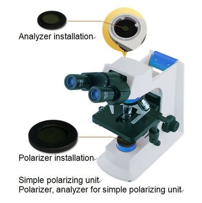 ODM di polarizzazione del microscopio biologico del laboratorio del campo scuro con l'oculare di 20mm