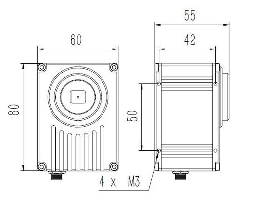 Macchina fotografica digitale del microscopio di HDMI 60FPS con l'interfaccia di rete di gigabit