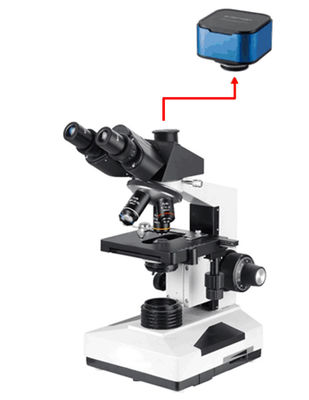 Microscopio biologico 40-1000X del laboratorio professionale di Trinocular con Sony 6.3M Camera