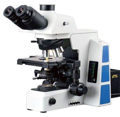 Microscopio biologico Para Celular 180 x 155mm del laboratorio medico di Trinocular bianco